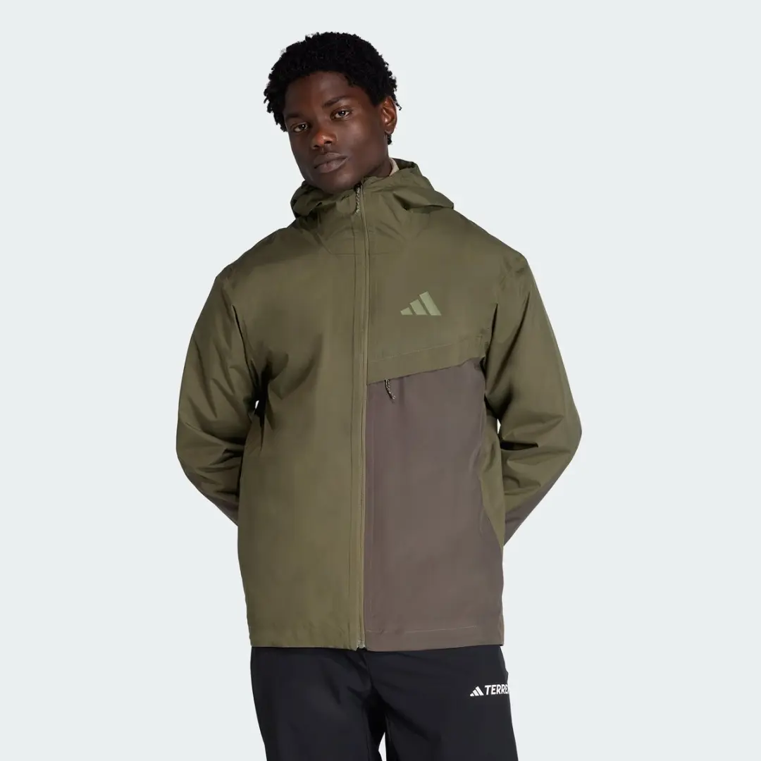 adidas Terrex Multi 2 Layer Climaproof Regenjack - Groen - afbeelding 6 van 6