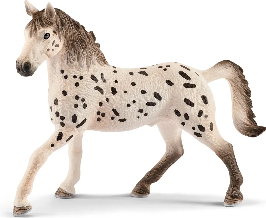Schleich Knabstrupper Hengst Speelfiguur 13889 - Wit/Zwart
