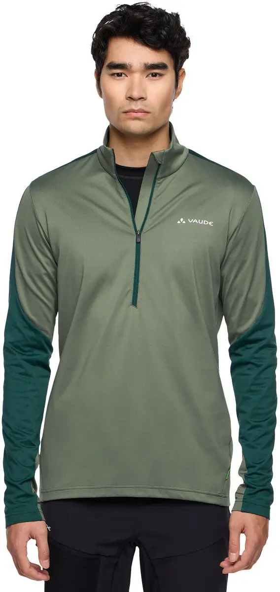 Vaude Livigno II Sweatshirt Met Halve Rits - Groen S - afbeelding 4 van 6