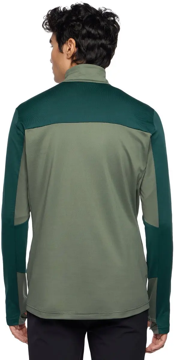 Vaude Livigno II Sweatshirt Met Halve Rits - Groen S - afbeelding 3 van 6