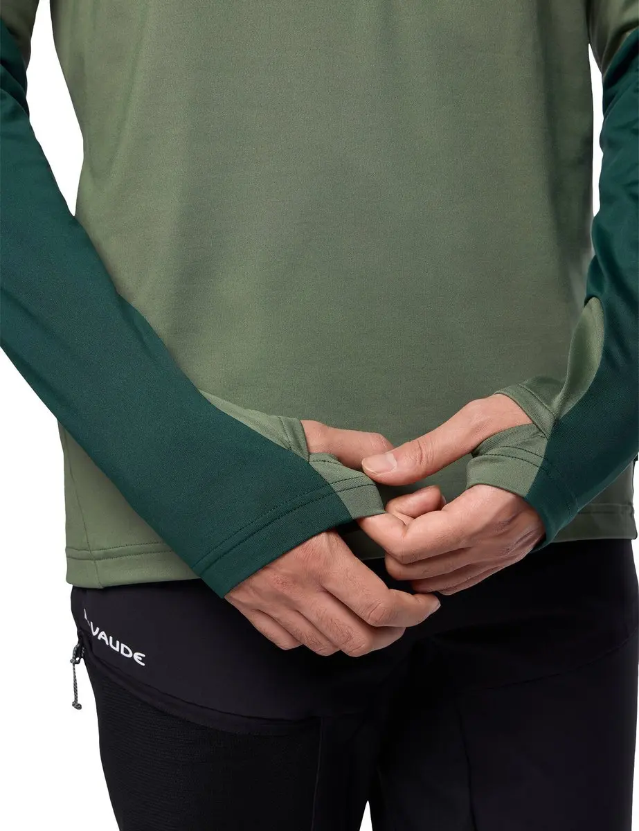 Vaude Livigno II Sweatshirt Met Halve Rits - Groen S - afbeelding 6 van 6