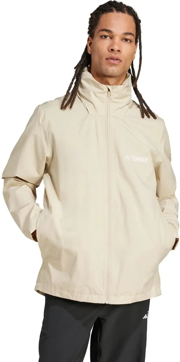 adidas TERREX Multi Essentials 2L Regenjack - Heren - Beige