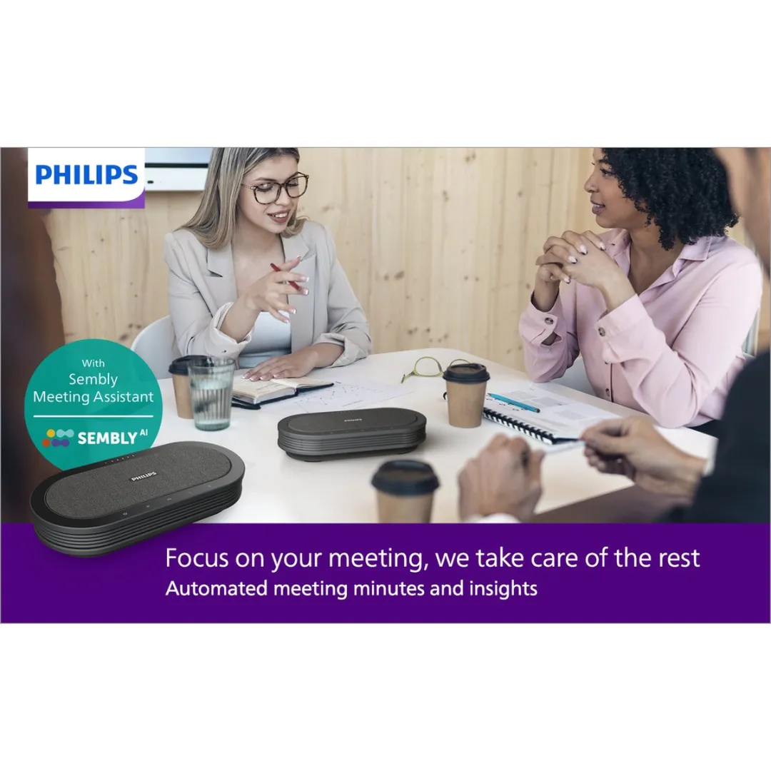 Philips SmartMeeting PSE0501 Draadloze Conferentiemicrofoon - Zwart - afbeelding 6 van 6