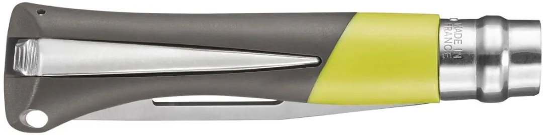 Opinel Zakmes N°09 Ocean - Rvs/Polyamide - Geel - afbeelding 6 van 6