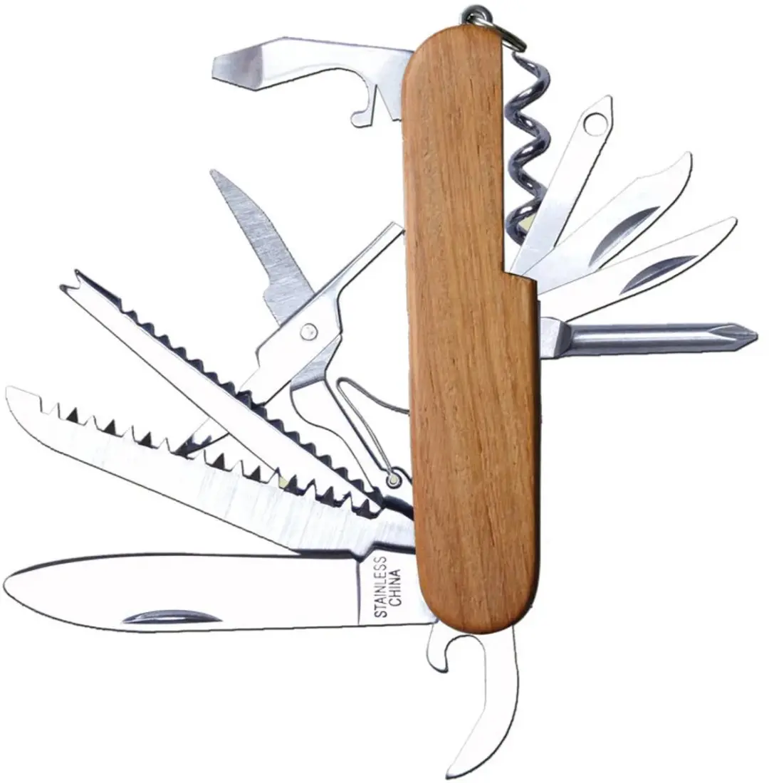 Kids at work Zakmes met houten handvat