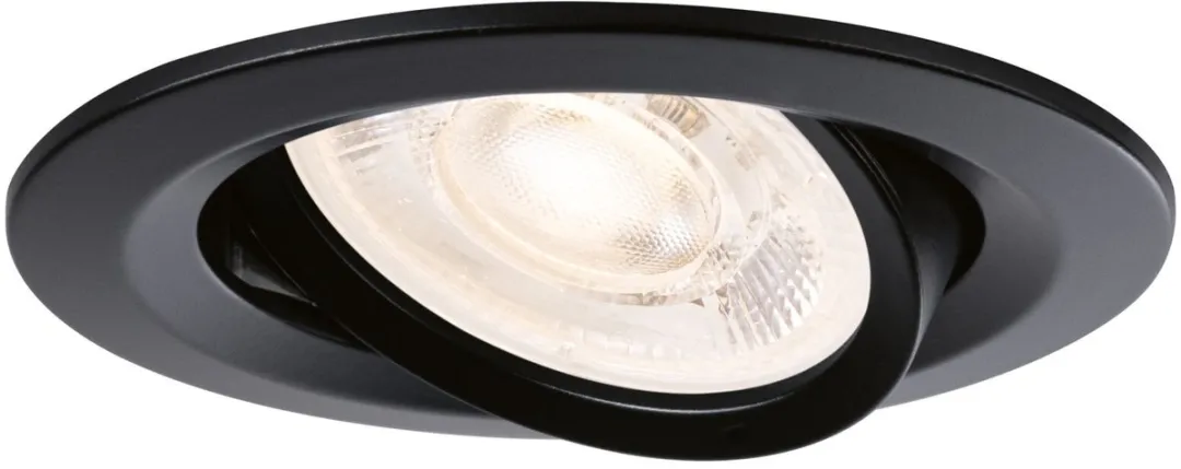 Paulmann Nova GU10 Flat LED-inbouwlamp 3x4,9W 550lm 2700K - Zwart mat