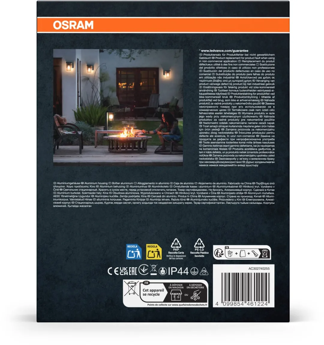 Osram Endura Classic Cascade Wall E27 Amber - Donkergrijs - afbeelding 6 van 6