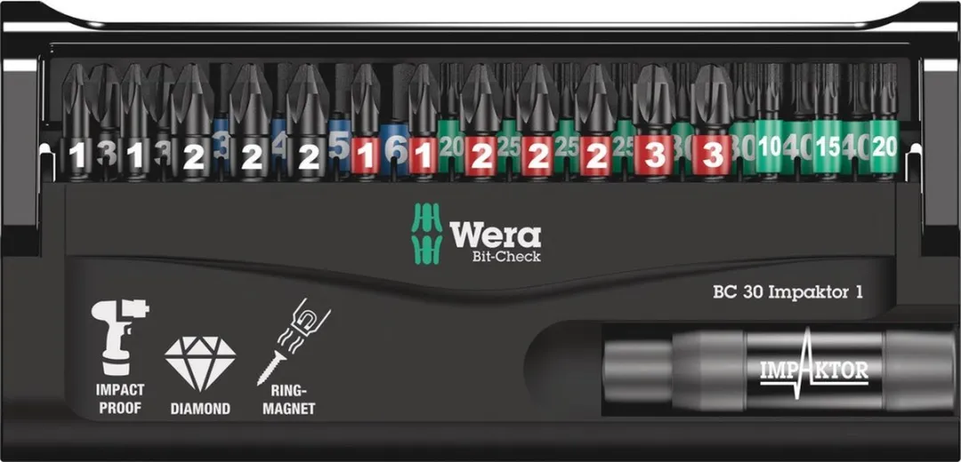Wera Bit-Check 30 Impaktor 1 Slagschroefbitset 05057690001