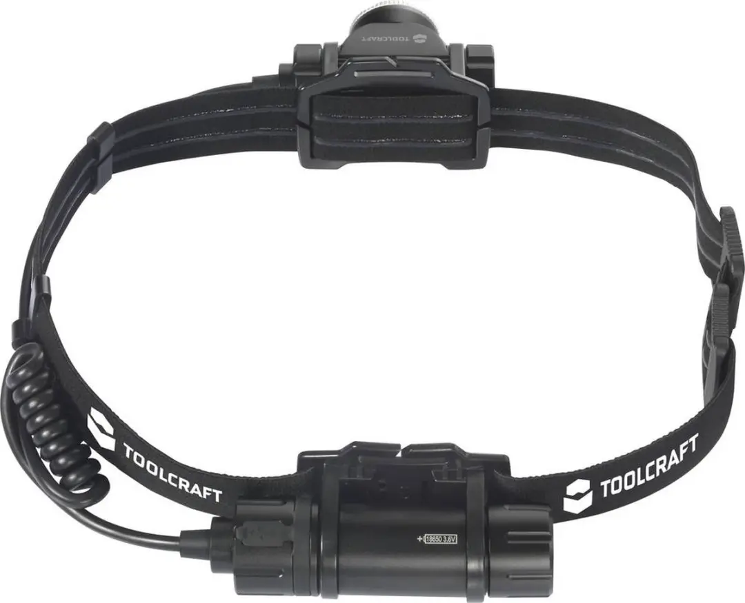 TOOLCRAFT TO-7838472 Hoofdlamp - 1000 lm - Zwart - afbeelding 2 van 4