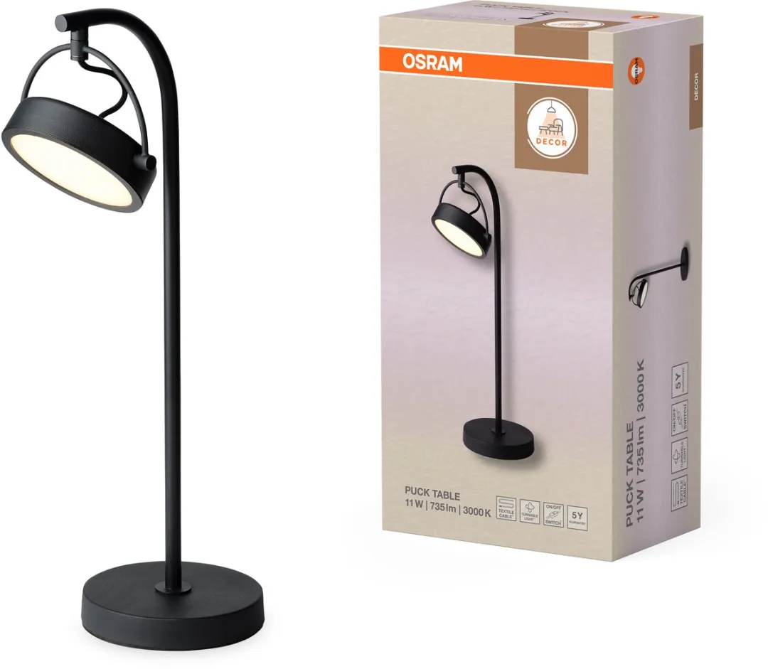 Osram Decor Puck LED Tafellamp 11W - Zwart