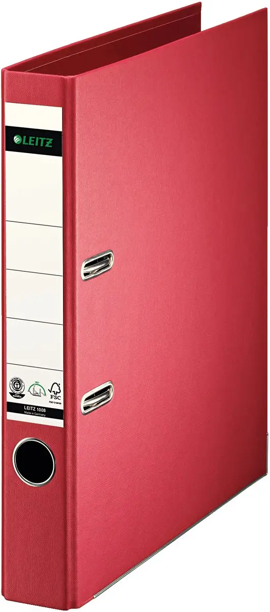 Leitz 10080025, A4, Opslag, Karton, Rood, 350 vel, 80 g/m²