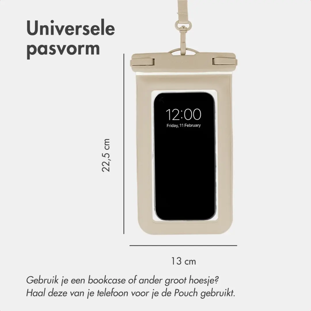 imoshion Floating Waterproof Pouch Telefoonhoesje - Beige - afbeelding 5 van 6