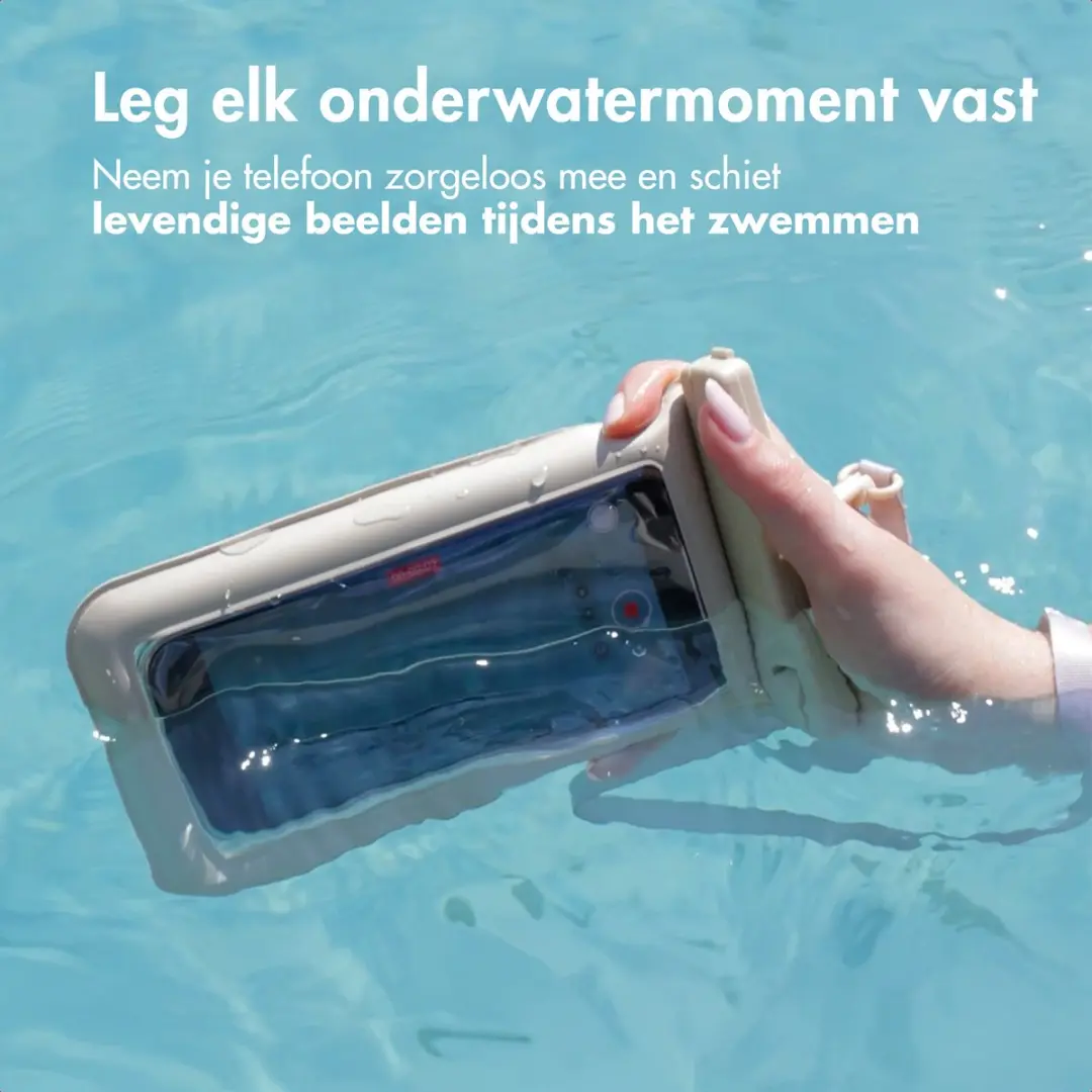 imoshion Floating Waterproof Pouch Telefoonhoesje - Beige - afbeelding 4 van 6