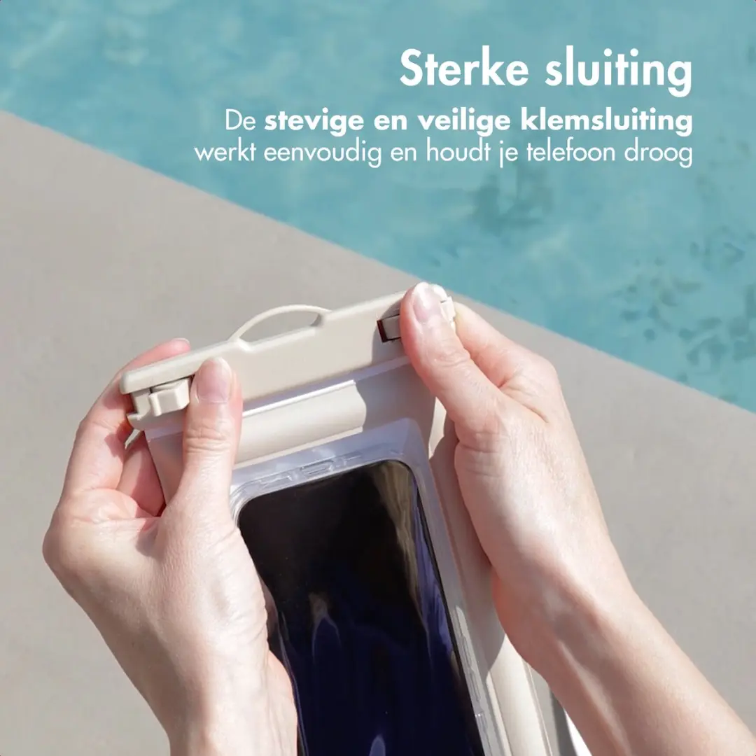 imoshion Floating Waterproof Pouch Telefoonhoesje - Beige - afbeelding 6 van 6