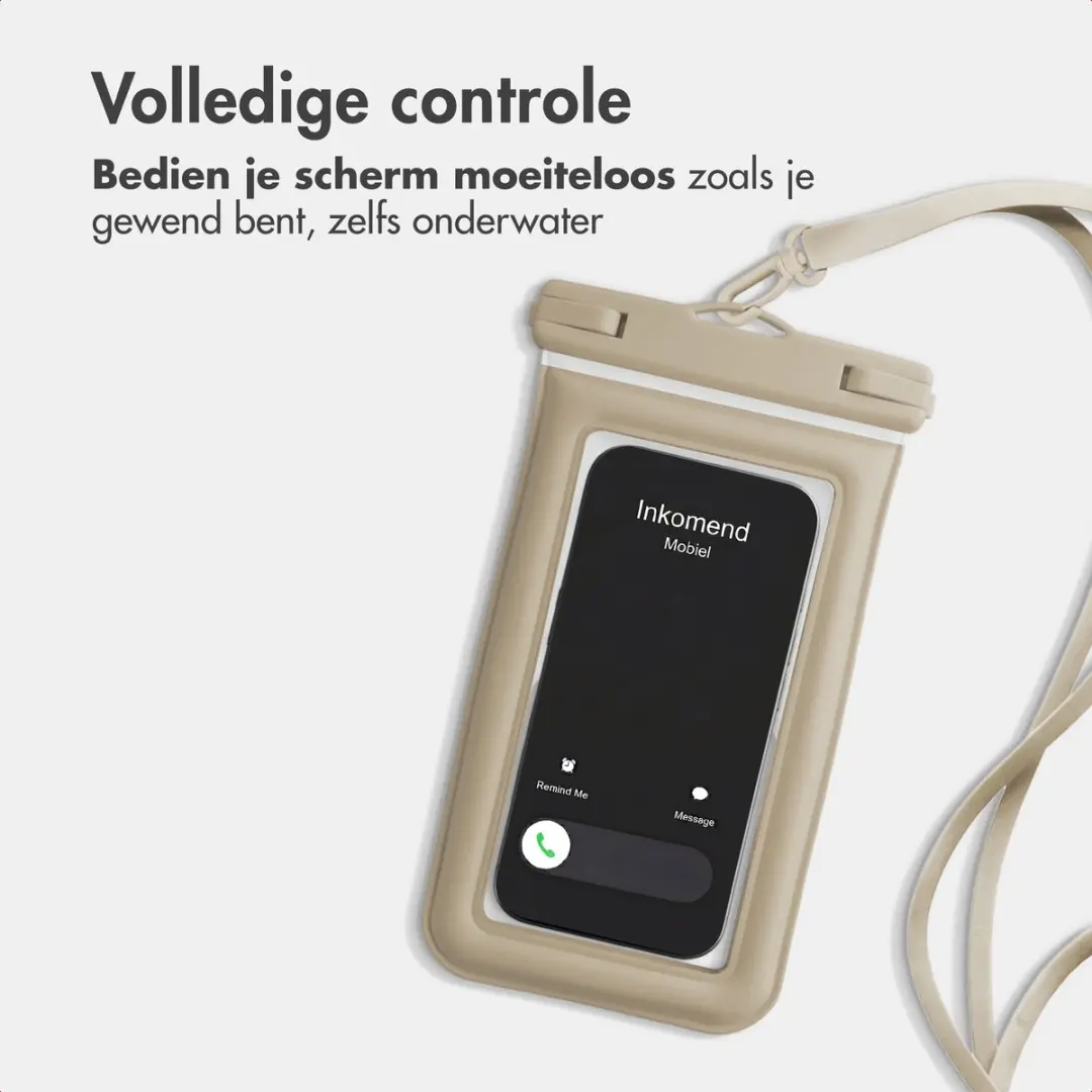 imoshion Floating Waterproof Pouch Telefoonhoesje - Beige - afbeelding 3 van 6