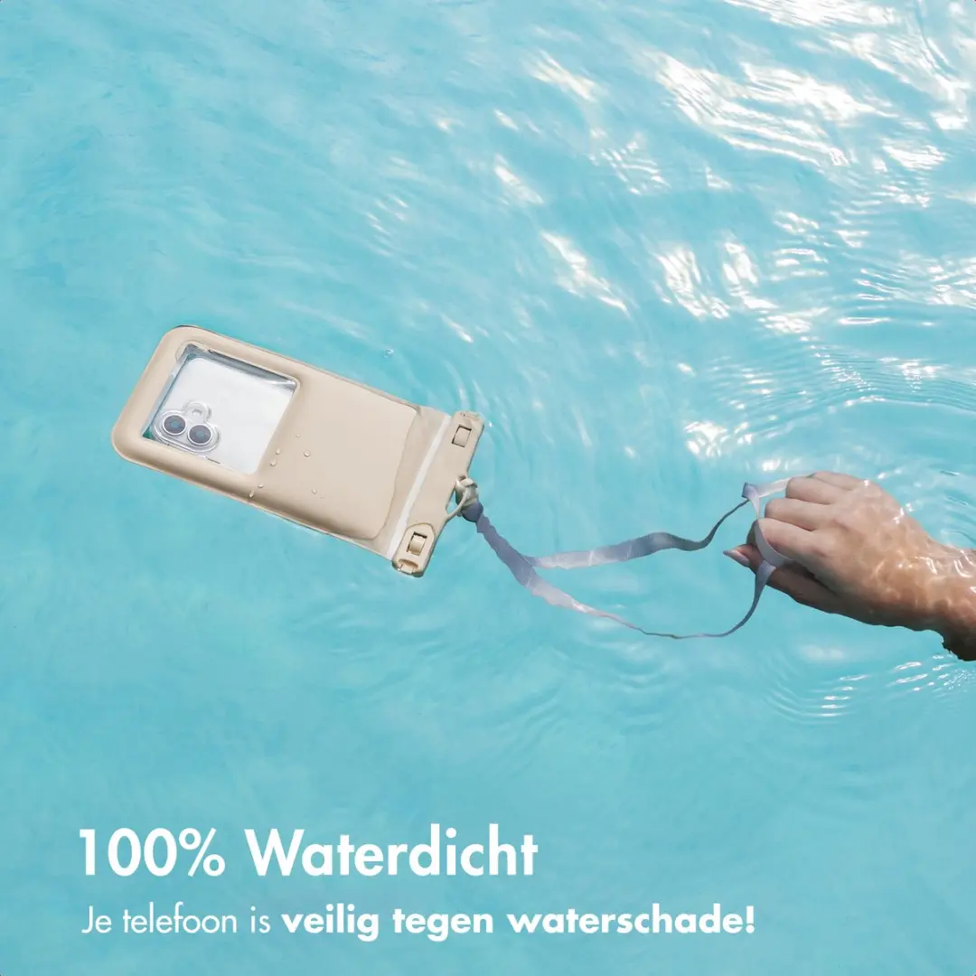 imoshion Floating Waterproof Pouch Telefoonhoesje - Beige - afbeelding 2 van 6
