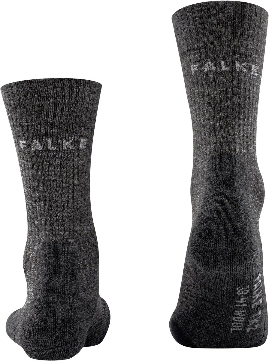 FALKE TK2 Wool Wandelsokken Dames - Grijs - Maat 37-38 - afbeelding 3 van 6