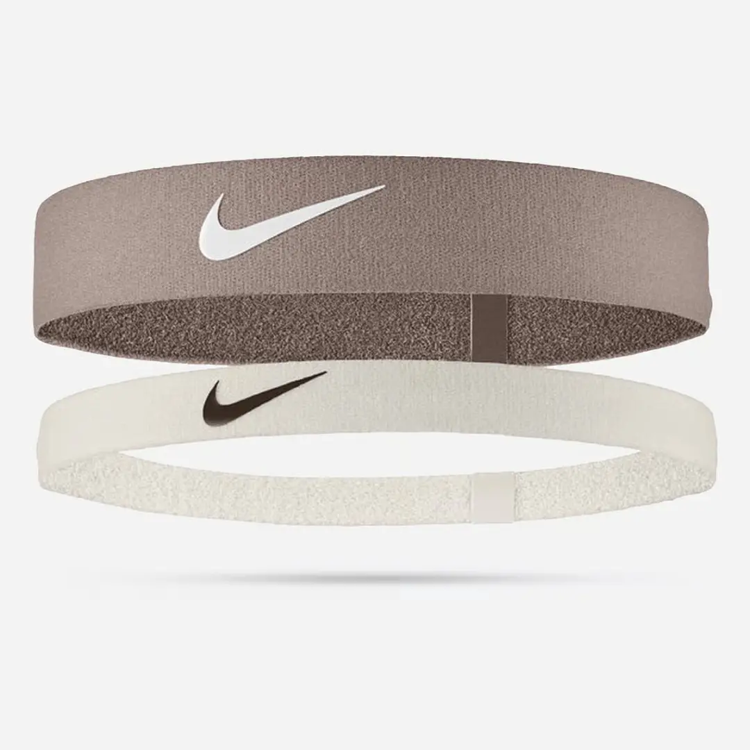 Nike Flex Haarbandjes 2-Pack - Bruin/Wit - afbeelding 2 van 3