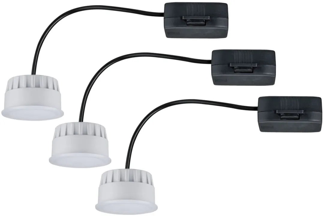 Paulmann LED-module Inbouwlamp 3-Step-Dim Coin 3x6W 470lm 2700K - 3 Stuks