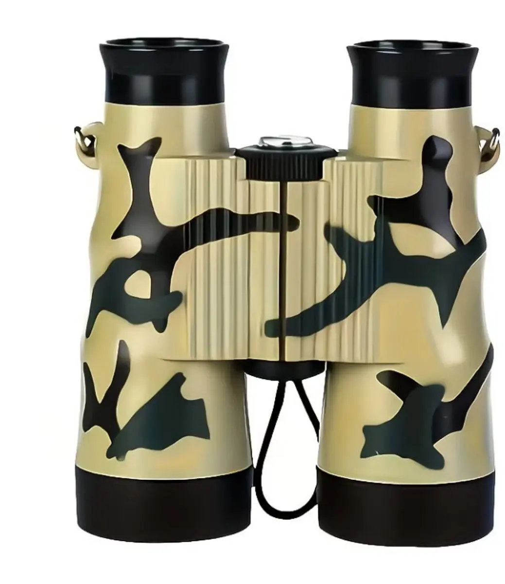 Geel camouflage verrekijker kinderen jongens en meisjes compact speelgoed verrek
