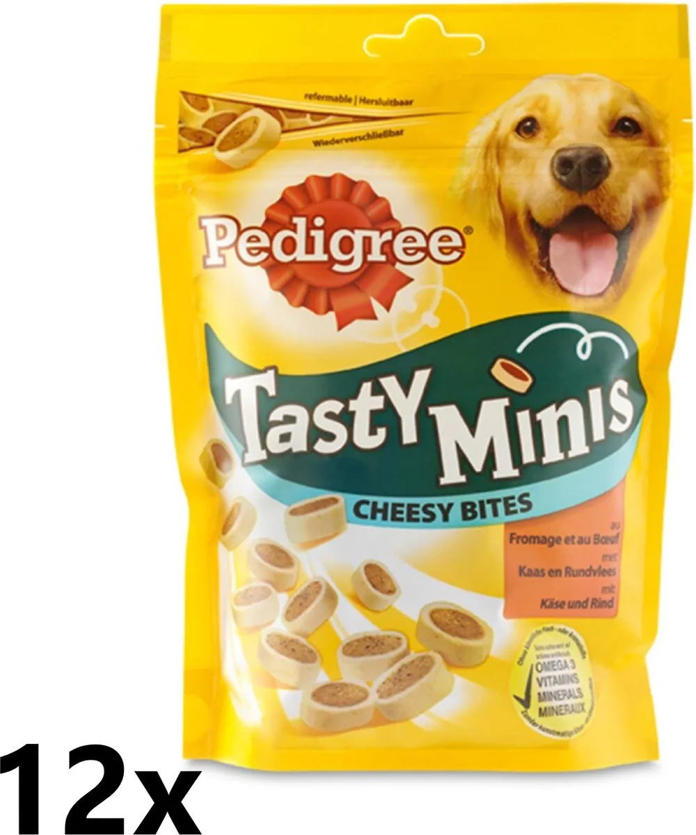 Pedigree Tasty Mini's Cheesy Bites 12x140g