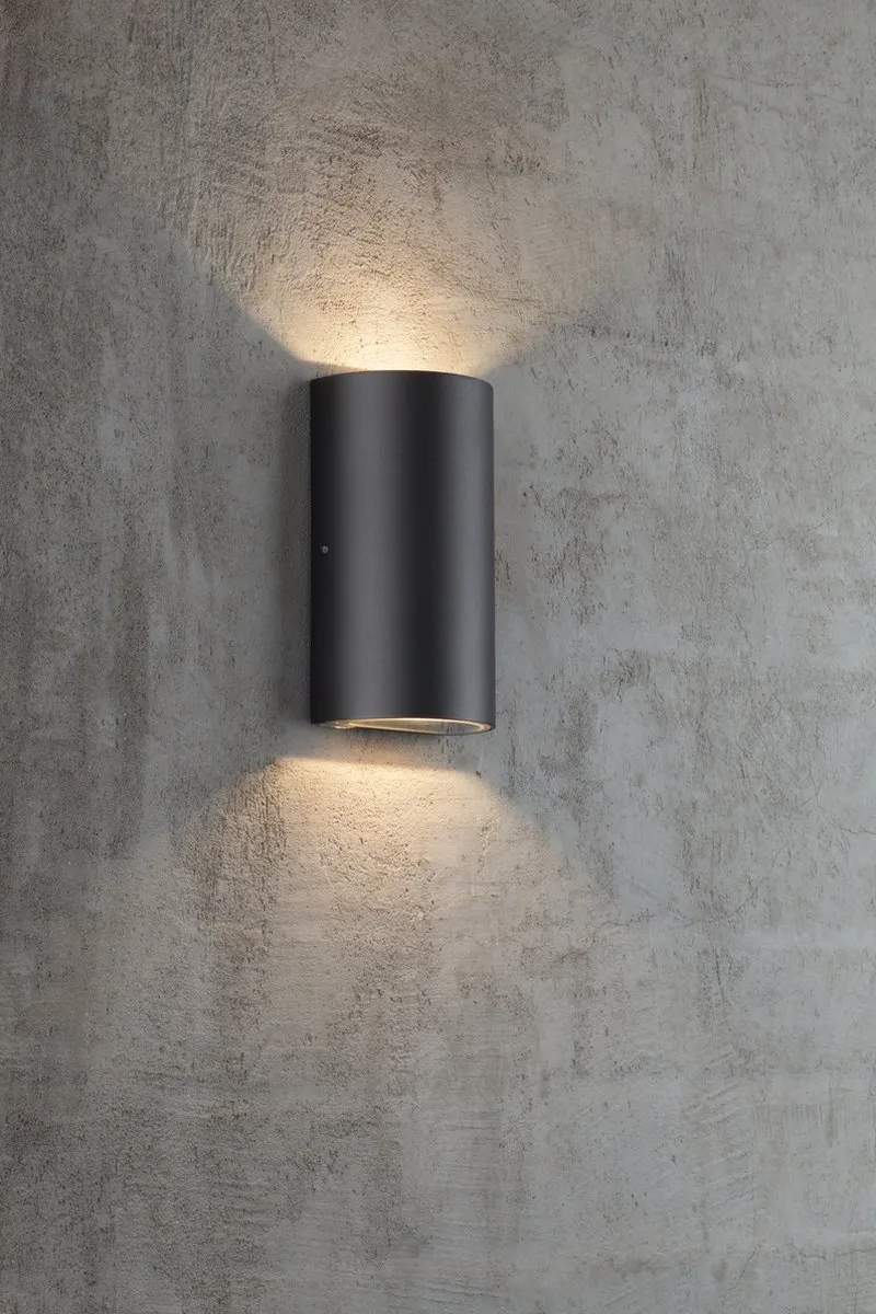 Nordlux Rold LED Wandlamp 2x - Ø5.6cm - Zwart