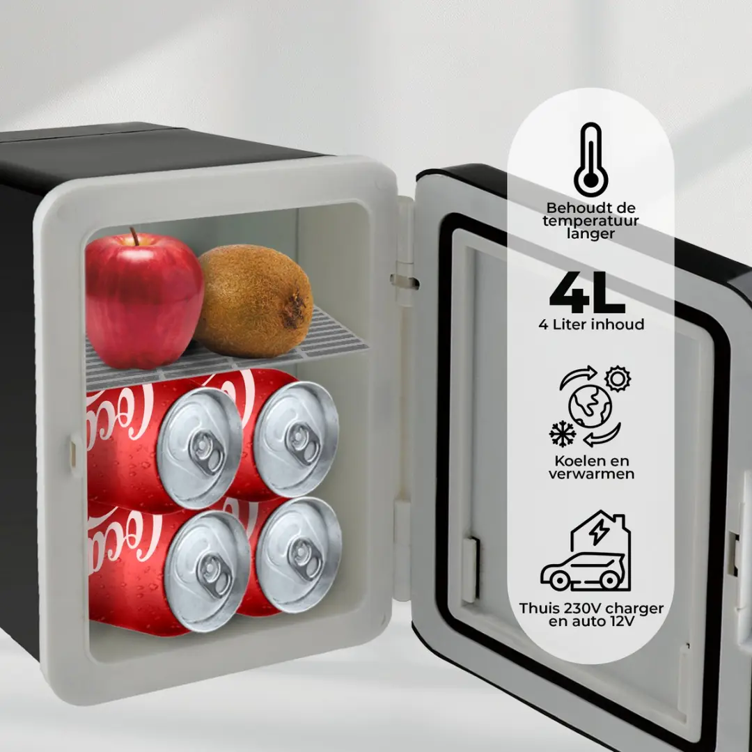 Denver MFR404B Mini Koelkast - 4L - Zwart - afbeelding 3 van 6