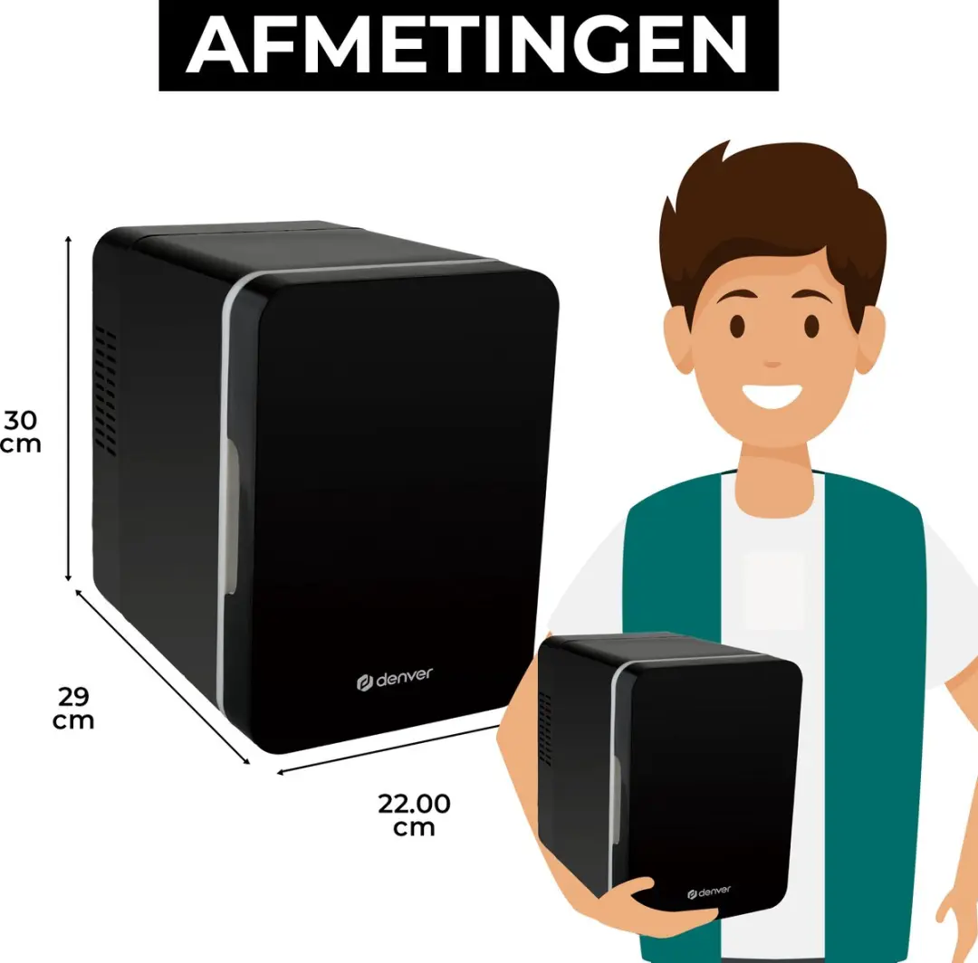 Denver MFR404B Mini Koelkast - 4L - Zwart - afbeelding 4 van 6