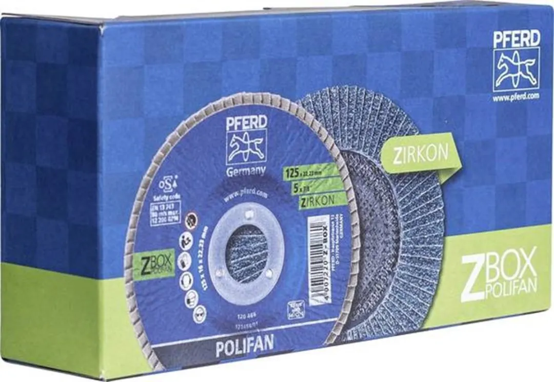 PFERD - Lamellenschijf Zirkonkorund (konisch) - PFC 125 Z 40 Z