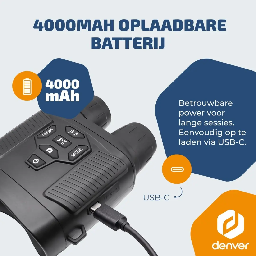 Denver NVI492 Nachtkijker - 4K - 4000mAh accu - afbeelding 2 van 6
