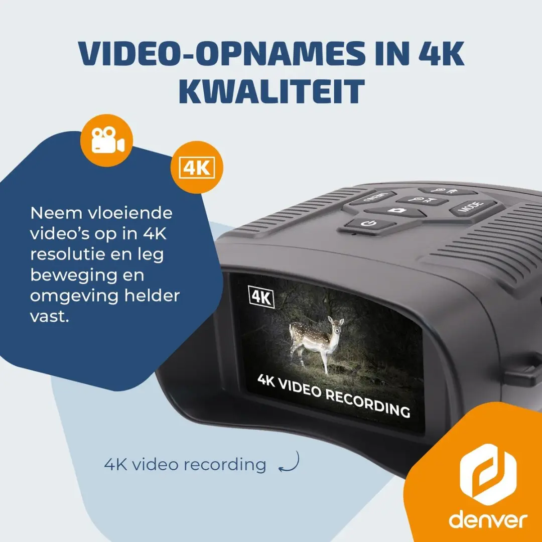 Denver NVI492 Nachtkijker - 4K - 4000mAh accu - afbeelding 6 van 6