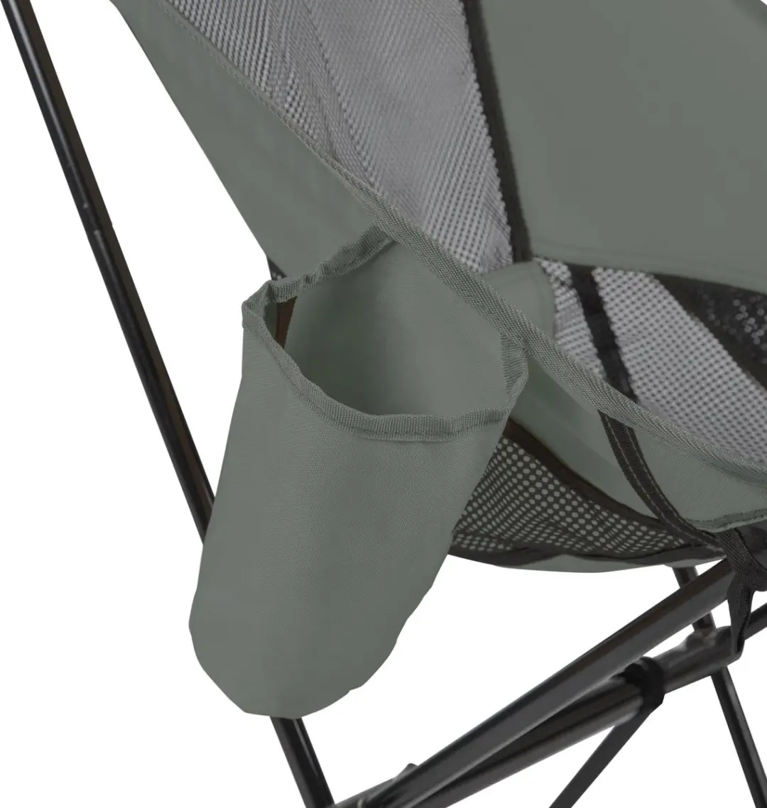 VirtuFit Camping Stoel Compact - Strandstoel met Armsteunen - Grijs - afbeelding 3 van 6