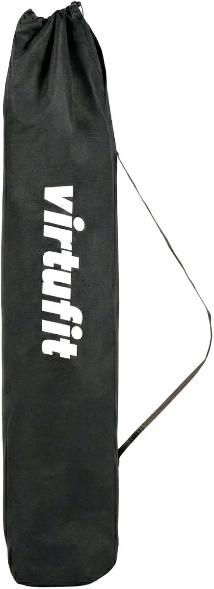 VirtuFit Opvouwbare Campingstoel met Voetsteun - Zwart - afbeelding 4 van 6