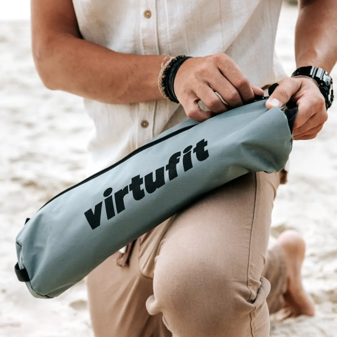 VirtuFit Compacte Campingstoel - Opvouwbaar - Zwart - afbeelding 5 van 6