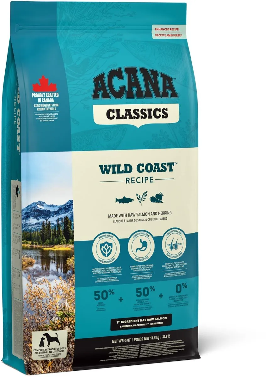 Acana Classics Wild Coast Hondenvoer Brokken 14.5kg