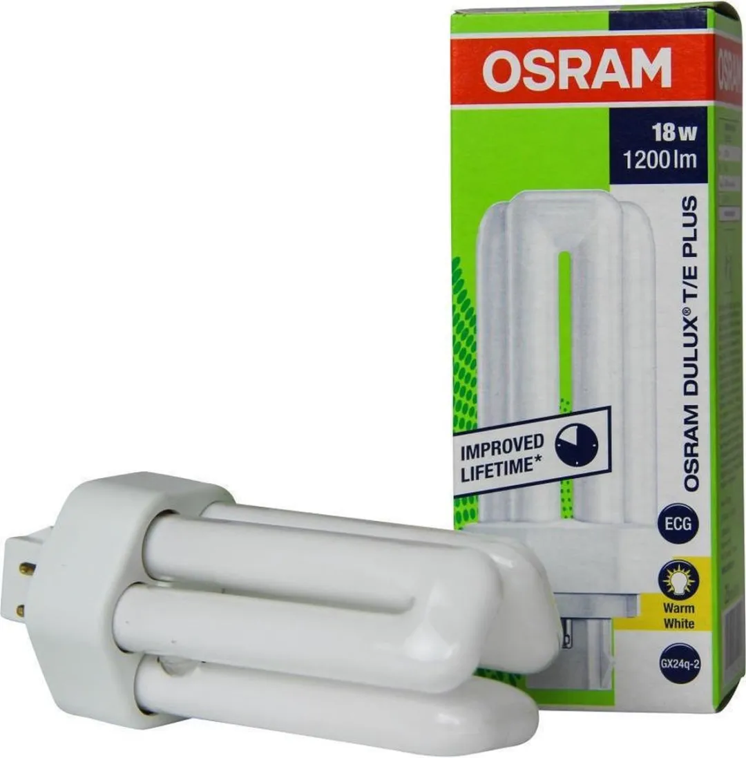 Osram Dulux Plus Spaarlamp 18W - Mat - Warm Wit - afbeelding 6 van 6