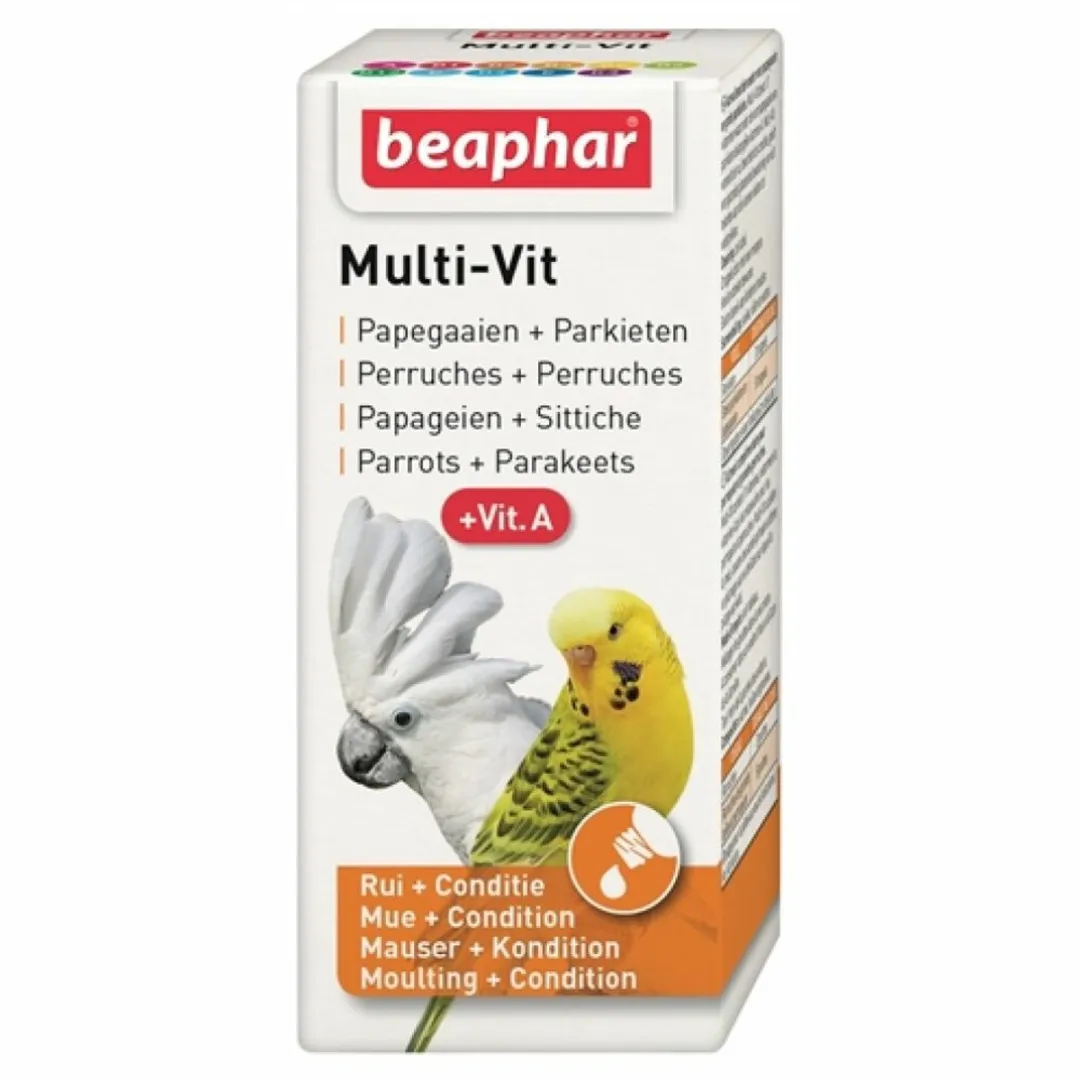 Beaphar Multi-Vitamine Papegaaien 20ml - 6 Stuks