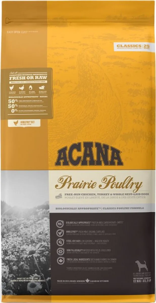 Acana Classics Prairie Poultry Hondenvoer Brokken 14.5kg