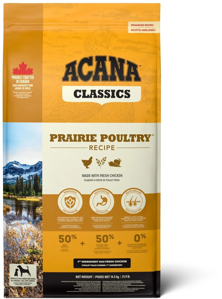 Acana Classics Prairie Poultry Hondenvoer Brokken 14.5kg
