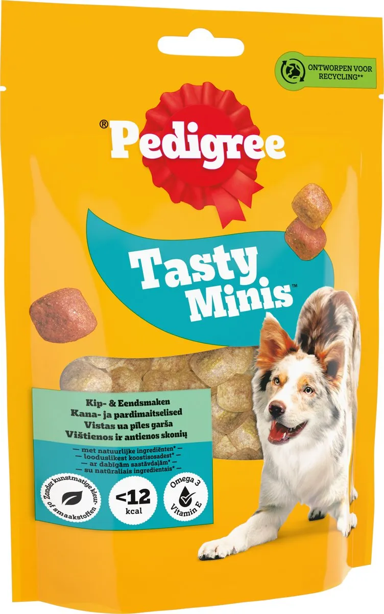 Pedigree Tasty Minis Snoepjes Kip & Eend - 6x130g