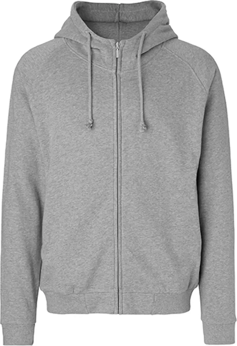 Unisex Hoodie met capuchon en rits Sport Grey