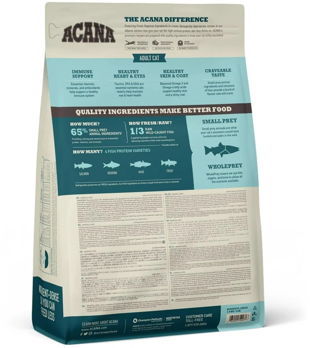 Acana Cat Bountiful Catch Kattenvoer 1.8kg