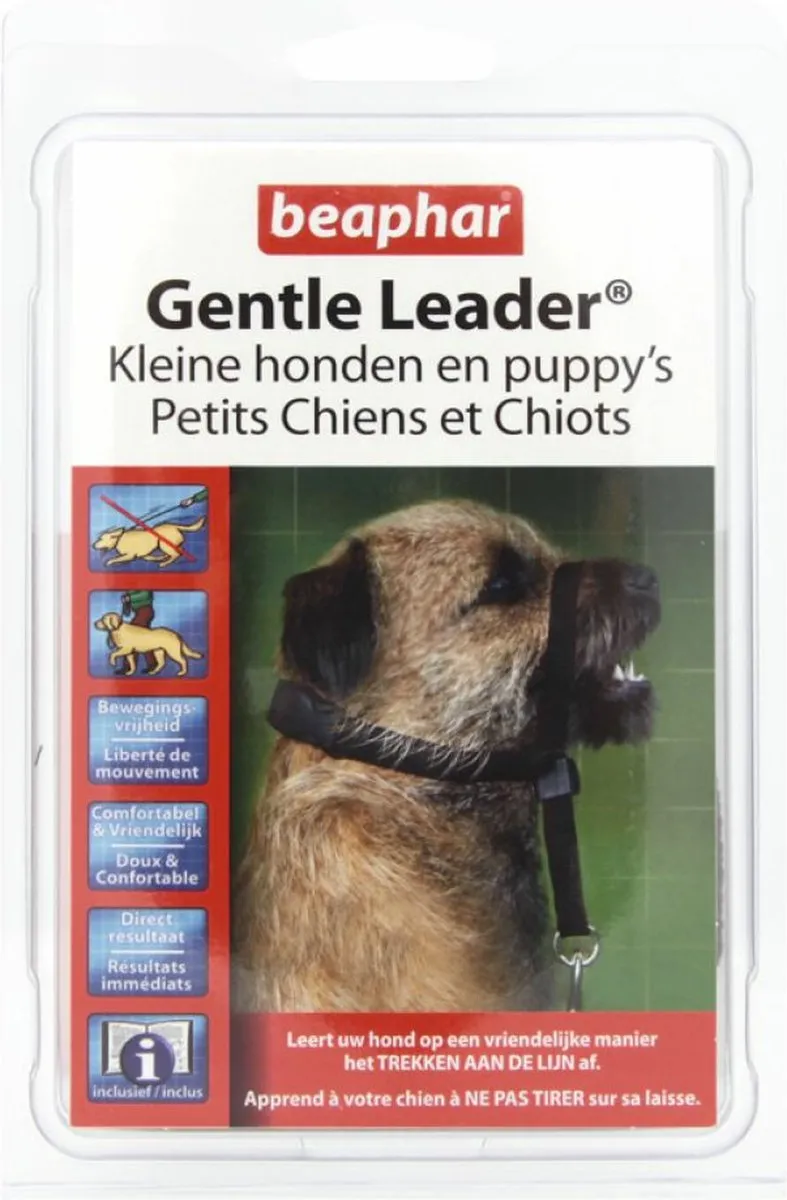Beaphar Gentle Leader Zwart - S - 3 Stuks