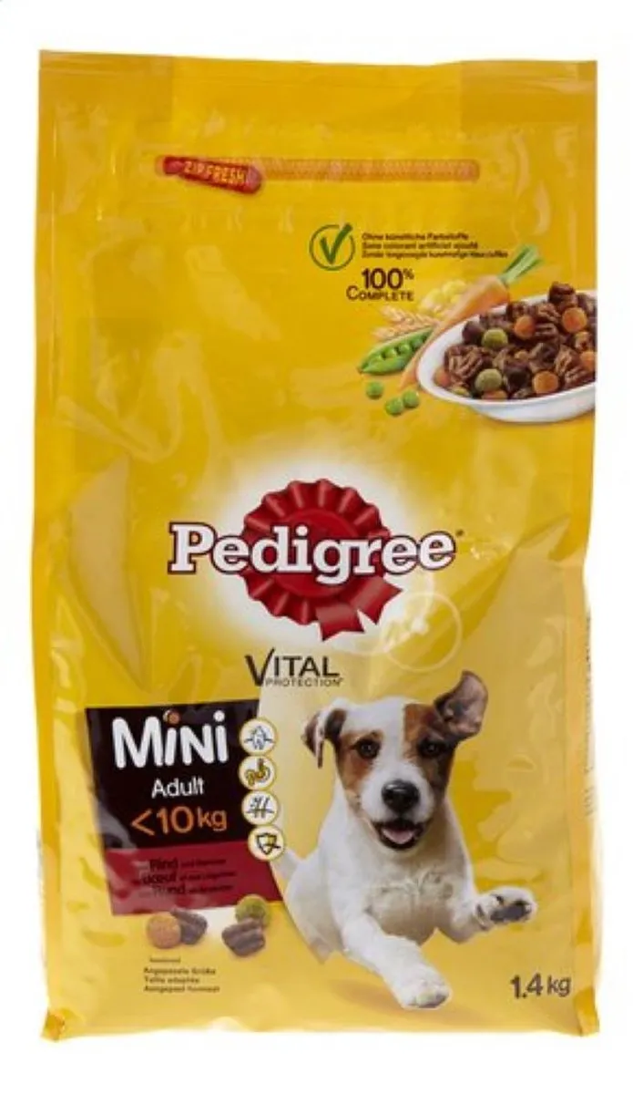 Pedigree Mini Adult Droogvoer Rund & Groenten - 2x 1,4kg