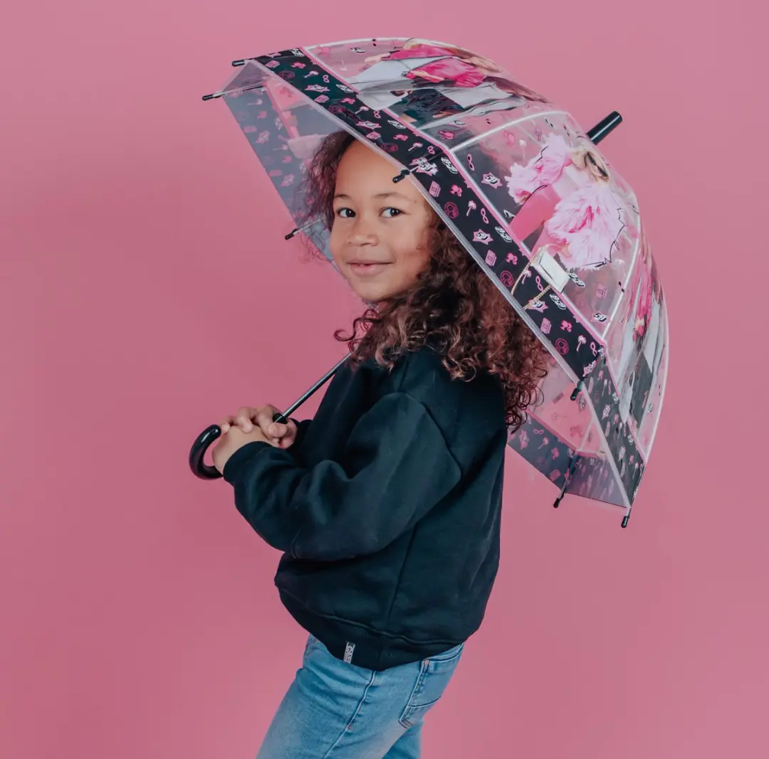 Barbie Kinderparaplu - Gebogen Handgreep - afbeelding 4 van 6
