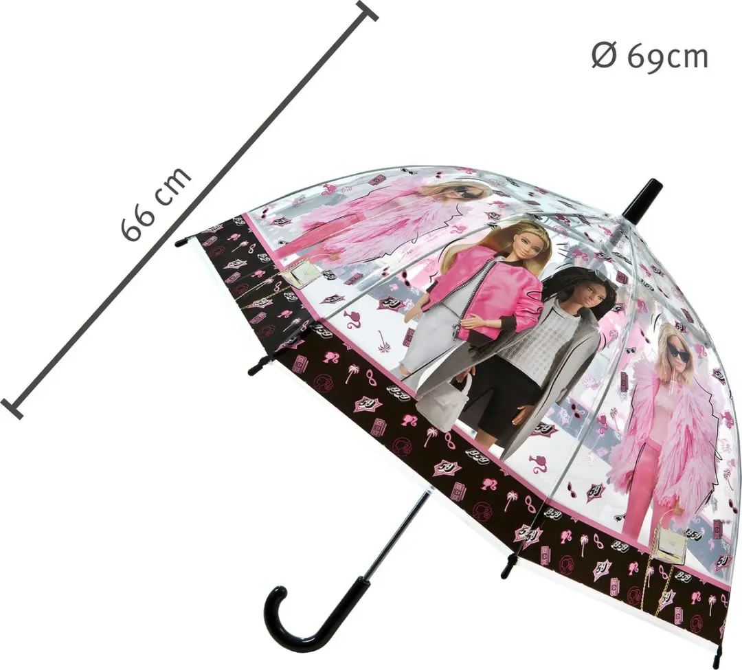 Barbie Kinderparaplu - Gebogen Handgreep - afbeelding 3 van 6