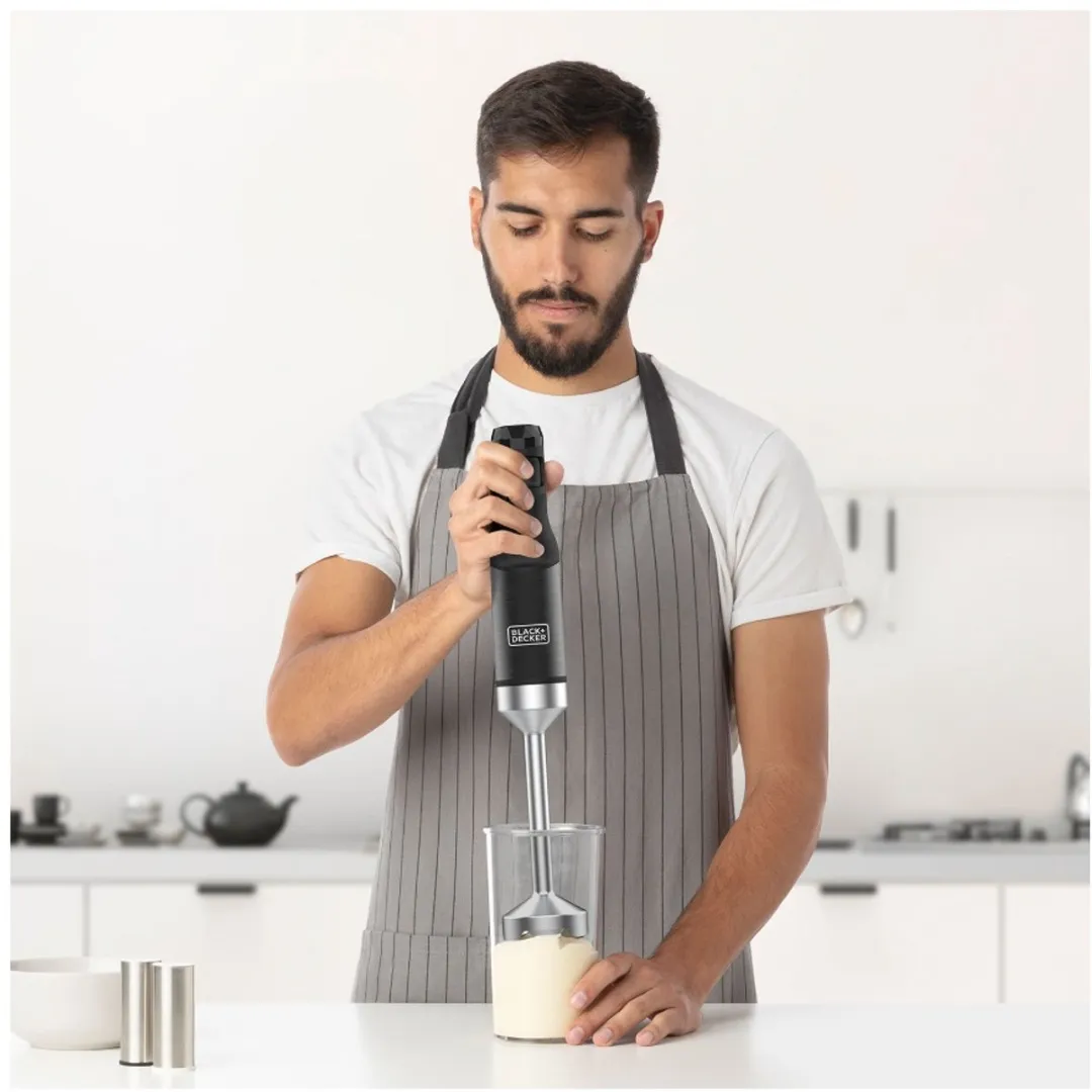 BLACK+DECKER BXHB1501E Staafmixer 1500W - Zwart/RVS