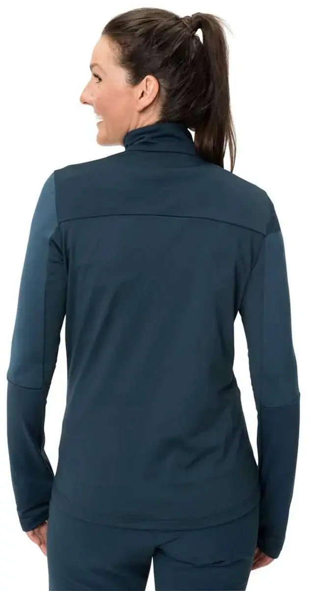 Vaude Livigno Ii Half Rits Lange Mouw T-shirt Blauw 42 Vrouw - afbeelding 2 van 4