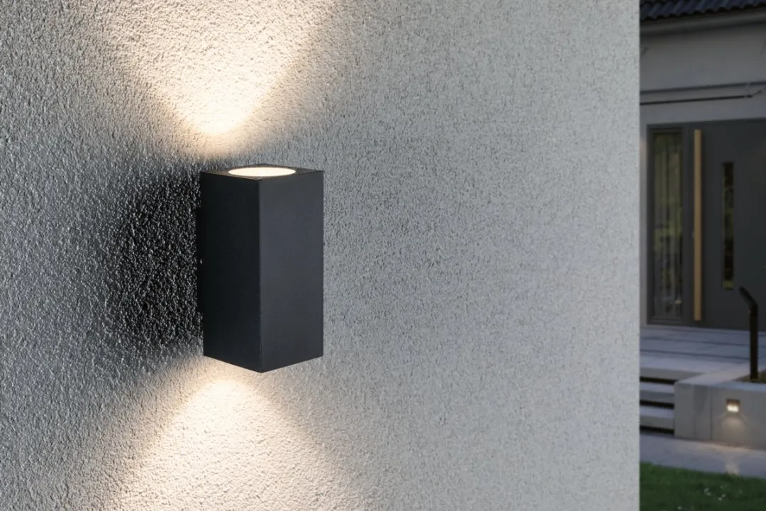 Paulmann LED Wandlamp Flame IP44 Antraciet - 2x3,5W 3000K