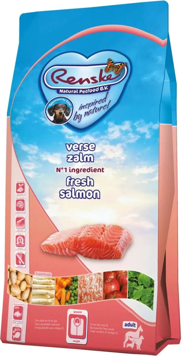 Renske Adult Zalm Hondenvoer - 4x2kg Graanvrij - afbeelding 6 van 6
